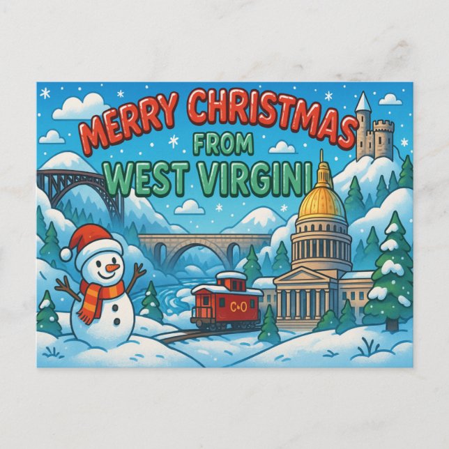 WESTVIRGINIEN Postkarte (Vorderseite)