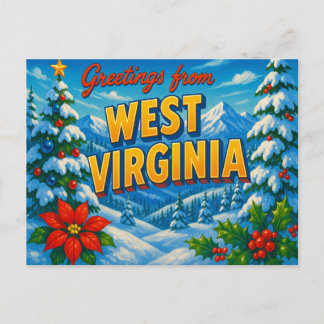 WESTVIRGINIEN Postkarte