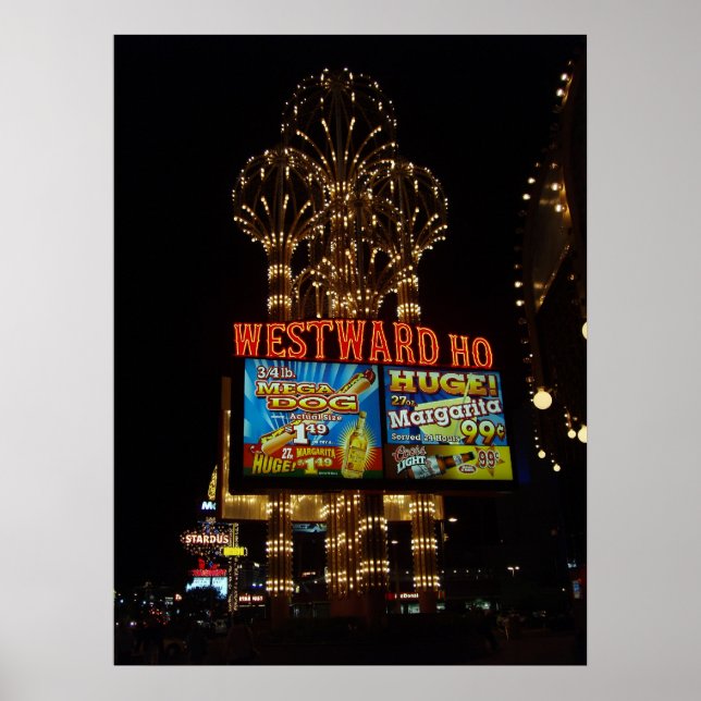 Westward Ho Las Vegas Poster Print (Vorne)