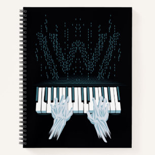 Westwelt Android Hands am Spielerpiano Notizbuch