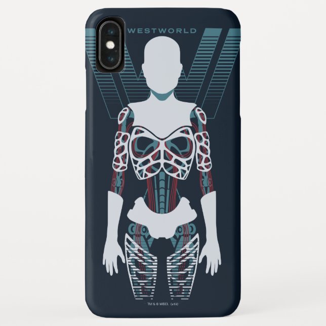 Westwelt | Android-Skelett über Logo Case-Mate iPhone Hülle (Rückseite)