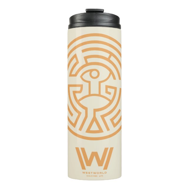 Westwelt | Das Maze-Symbol Thermosbecher (Vorderseite)