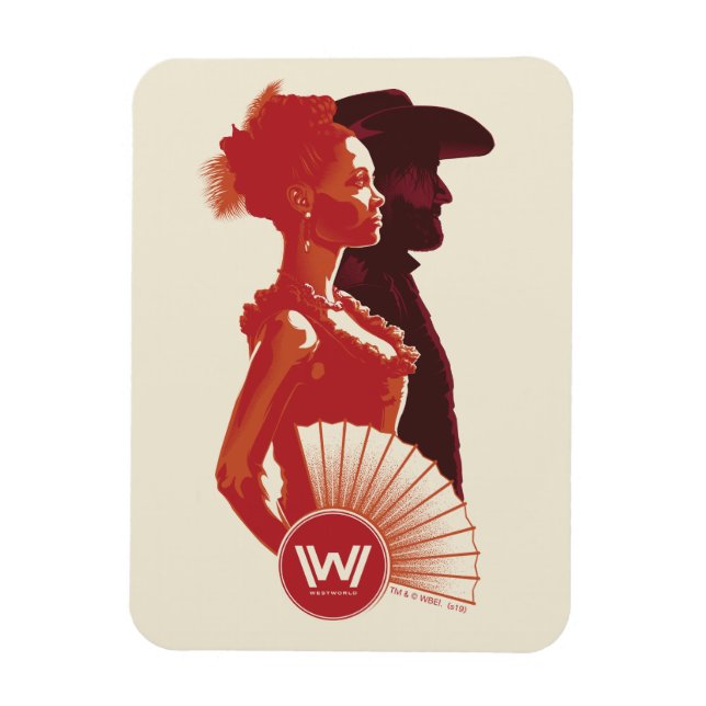 Westwelt | Maeve & Hector Stencil Portrait Magnet (Vertikal)