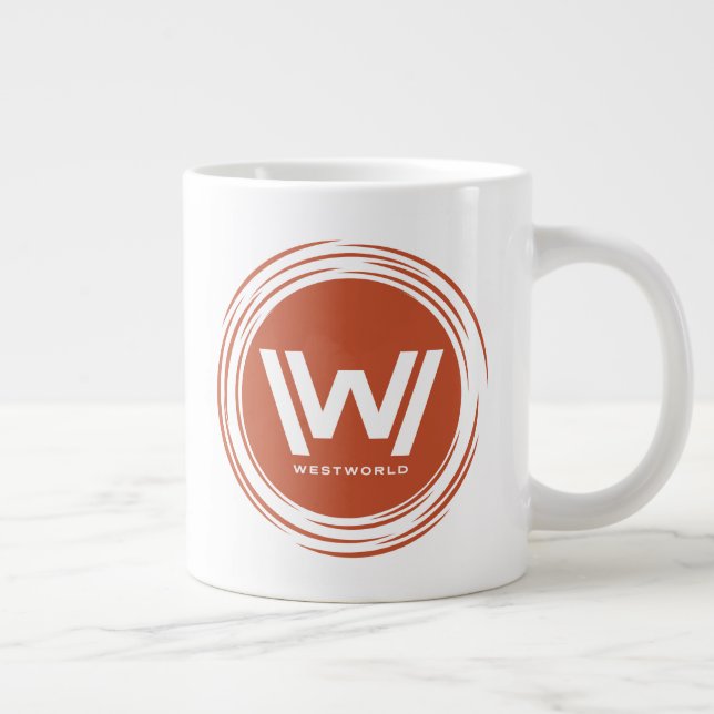 Westwelt | Stilisierte Sun-Logos Jumbo-Tasse (Rechts)