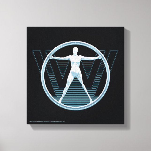 Westwelt | Vitruvian Android-Logo Leinwanddruck (Vorderseite)