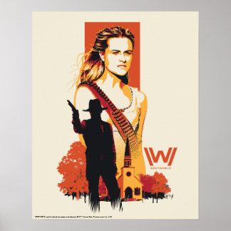 Westwelt | Wyatt & Man in Schwarz bei der Weißen K Poster