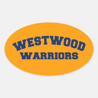 Westwood Warriors Ovaler Aufkleber