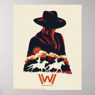 Westworld   Mann in der schwarzen Poster