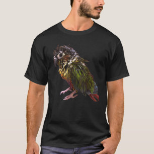 Wet Green Cheek Conure Bird Nass Kleiner Papagei N T-Shirt