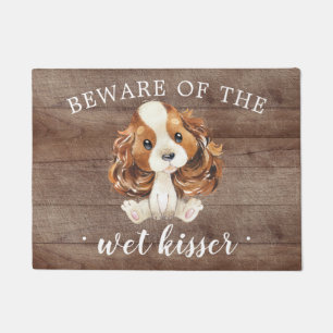 Wet Kisser Cavalier King Charles Spaniel Door Mat Fußmatte