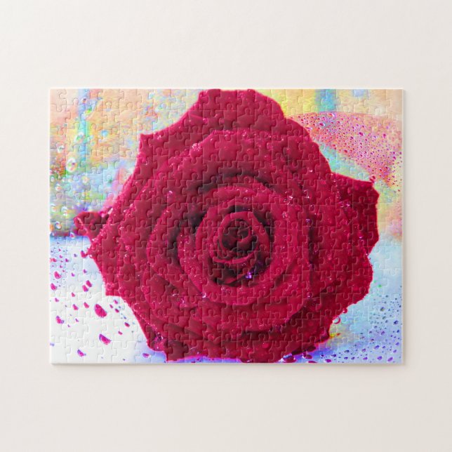 WET ROSE 11x14 INCH (Horizontal)