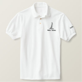 Weta-Silhouette bestickter Polo