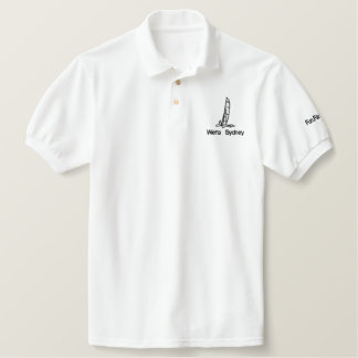 Weta-Silhouette bestickter Polo