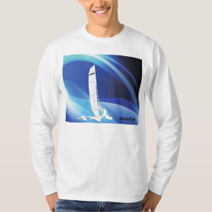 Weta Trimaranentwurf auf Langhülse T - Shirt