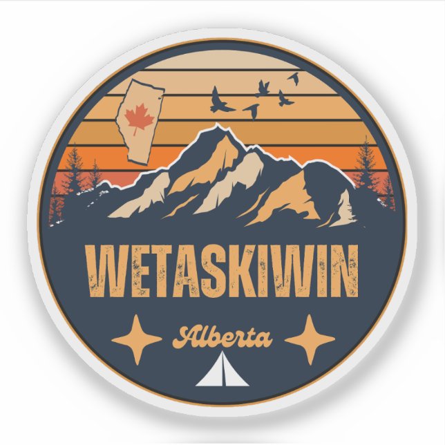 Wetaskiwin, Alberta Aufkleber (Vorderseite)