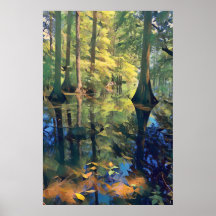 Wetland Reflektionen Art Poster