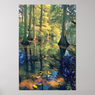 Wetland Reflektionen Art Poster