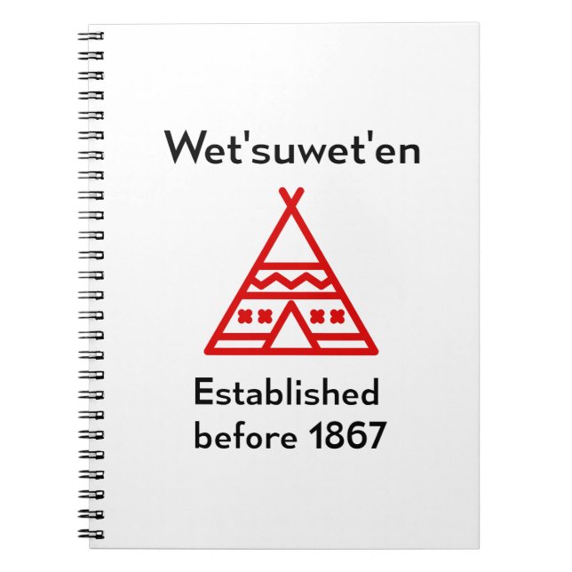Wetsuweten vor der Silhouette von 1867 Notizblock (Vorderseite)