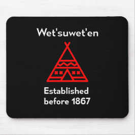 Wetsuweten vor der Silhouette von dunkel 1867 gegr Mousepad