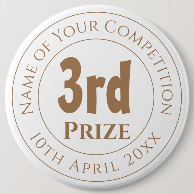 Wettbewerb 3. Preis für Trophäe Untersetzer Button (Vorderseite)