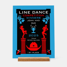 Wettbewerb "American Line Tancing" Acrylschild