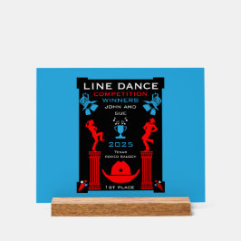 Wettbewerb "American Line Tancing" Acrylschild
