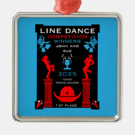 Wettbewerb "American Line Tancing" Ornament Aus Metall