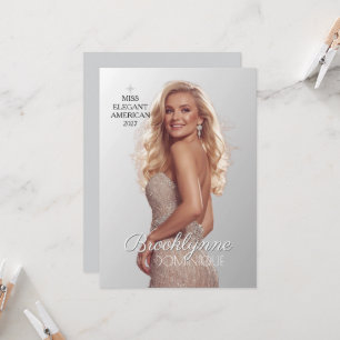 Wettbewerbs-Autogrammkarte - Modern Miss Pageants Einladung