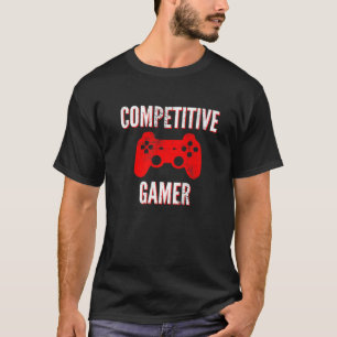Wettbewerbs-Gamer Videospiele Vintage Retro Abgenu T-Shirt
