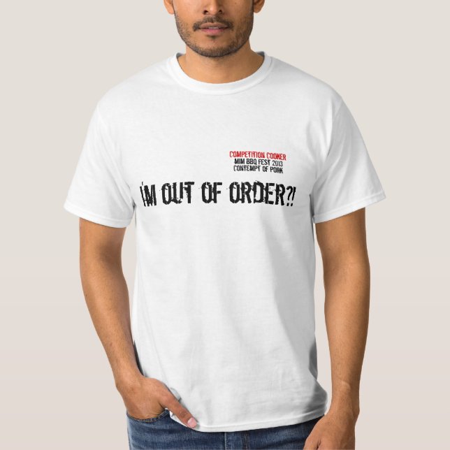 Wettbewerbs-Kocher-T-Shirt T-Shirt (Vorderseite)