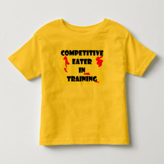 Wettbewerbsfähiger Esser im Training Kleinkind T-shirt