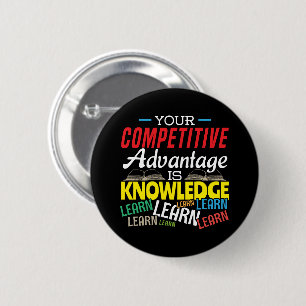 Wettbewerbsvorteil - Motivierend Lehrer Button