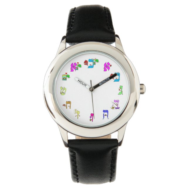 Wette auf hebräische Alefs Armbanduhr (Vorderseite)