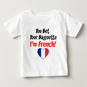 Wette Dein Baguette-Französisch Baby T-shirt