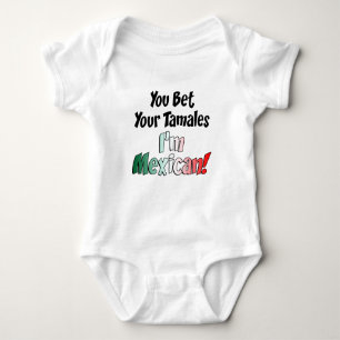 Wette Your Tamales Mexican Baby Strampler