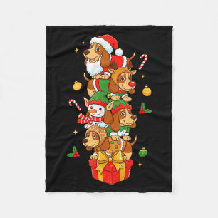 Wetten Hound Weihnachtsmann Elf Schneemann Weihnac Fleecedecke