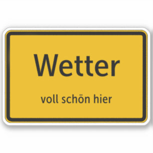 Wetter Aufkleber Sticker Autoaufkleber