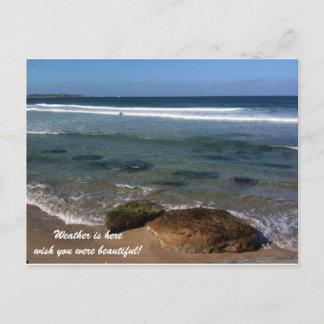 Wetter ist hier Wunsch, den Sie schön waren! Postkarte