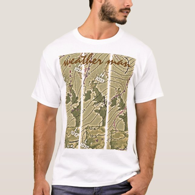 Wetter-Mann-T-Shirt T-Shirt (Vorderseite)