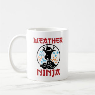 Wetter Ninja Meteorologe Meteorologie Weatherman Kaffeetasse