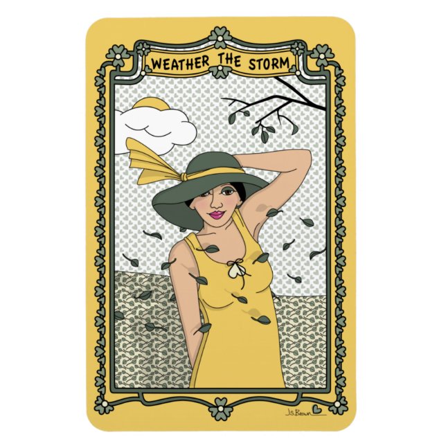 Wetter: Storm_C_4x6-Kühlschrank Magnet (Vertikal)