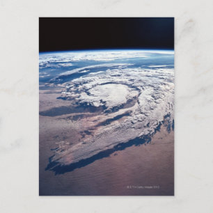 Wetter über der Erde Postkarte