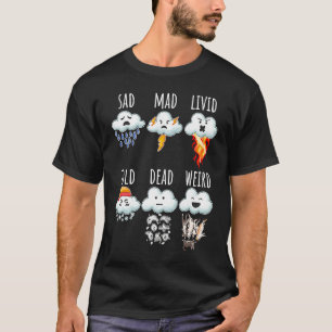 Wetter Wolken Unterschiede Bericht Wettervorhersag T-Shirt