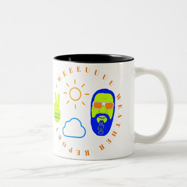 Wetterbericht Zweifarbige Tasse (Rechts)
