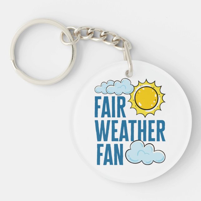Wetterfan Meteorologe Weatherman Schlüsselanhänger (Vorderseite)