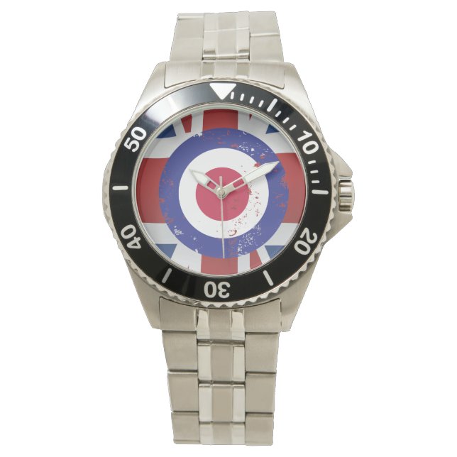 Wetterfertige Mod-Target auf Seideneffekt Unionbuc Armbanduhr (Vorderseite)