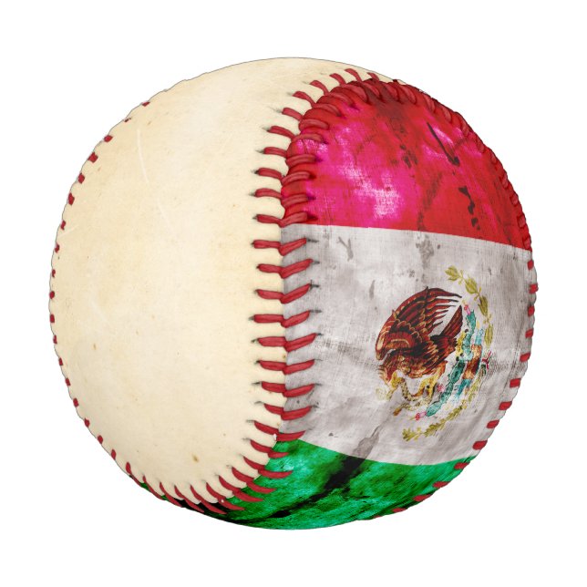 Wetterflagge Vintag Mexiko Baseball (Schrägansicht)