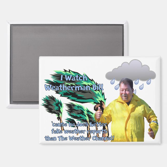 Wetterfrosch Bill Magnet (Vorderseite/Rückseite)