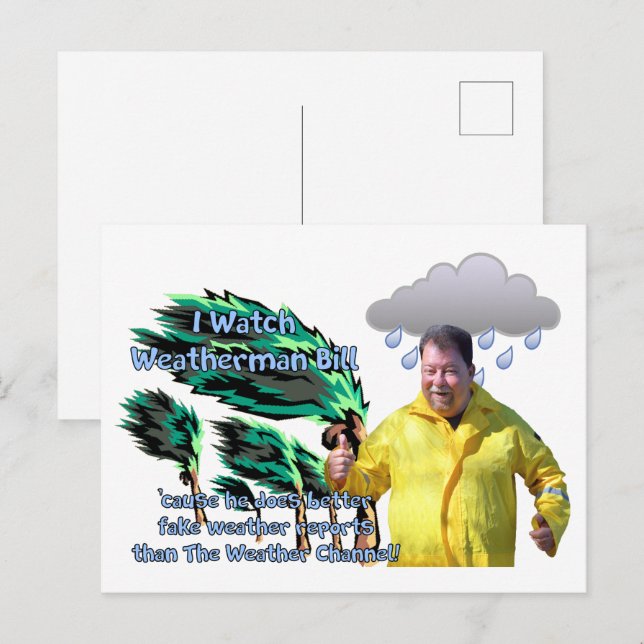 Wetterfrosch Bill Postkarte (Vorne/Hinten)