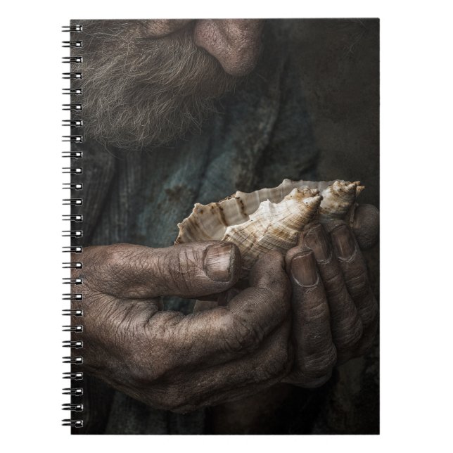 Wetterhandschuhe Seashell-Notebook Notizblock (Vorderseite)